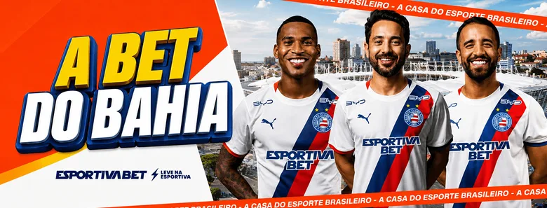 Banner do patrocínio da casa ao futebol baiano, com identidade visual em verde e amarelo, publicado no site oficial.